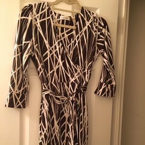 Calvin Klein Faux Wrap Dress Size 4